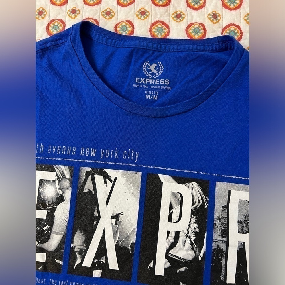 Y2K Express New York City Graphic Shirt Size Medium - Picture 3 of 5